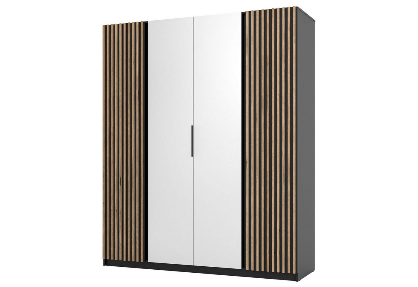 Selsey Kleiderschrank KAJA 4-türig mit Soft-Close, Kleiderstange und 11 Regalfächern, 200 cm Selsey Kleiderschrank KAJA 4-türig mit Soft-Close, Kleiderstange und 11 Regalfächern, 200 cm von Selsey