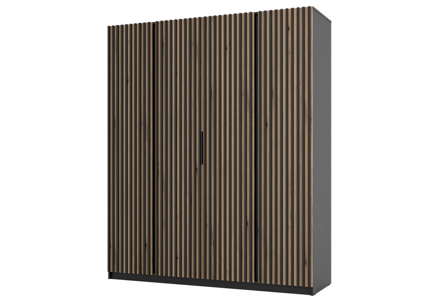 Selsey Kleiderschrank KAJA 4-türig mit Soft-Close, Kleiderstange und 11 Regalfächern, 200 cm Selsey Kleiderschrank KAJA 4-türig mit Soft-Close, Kleiderstange und 11 Regalfächern, 200 cm von Selsey