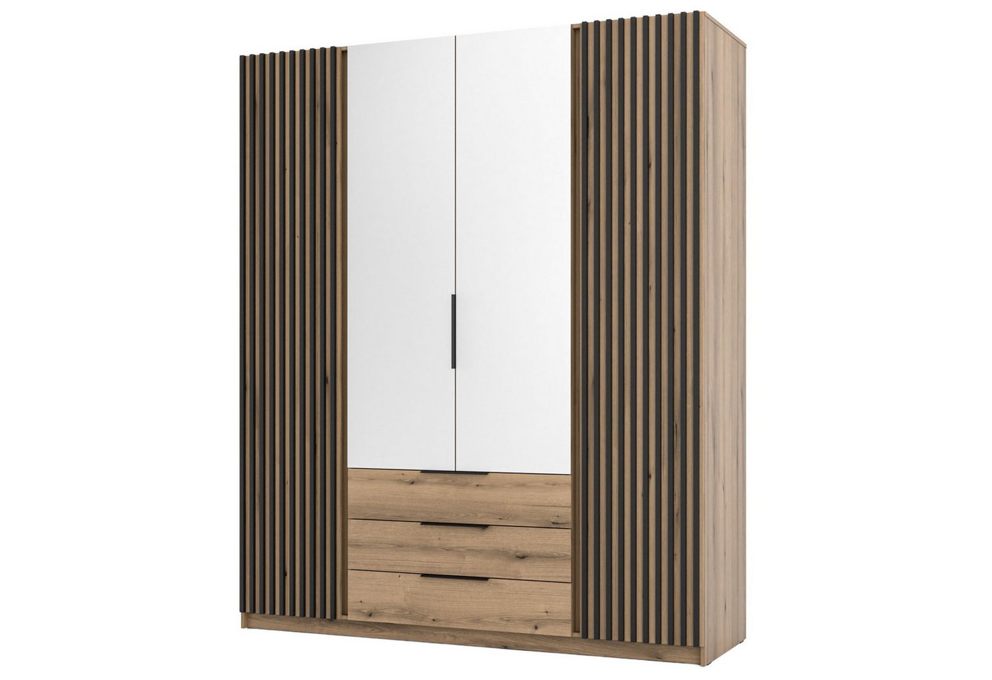 Selsey Kleiderschrank KAJA 4-türig mit Soft-Close, Kleiderstange und 11 Regalfächern, 200 cm Selsey Kleiderschrank KAJA 4-türig mit Soft-Close, Kleiderstange und 11 Regalfächern, 200 cm von Selsey