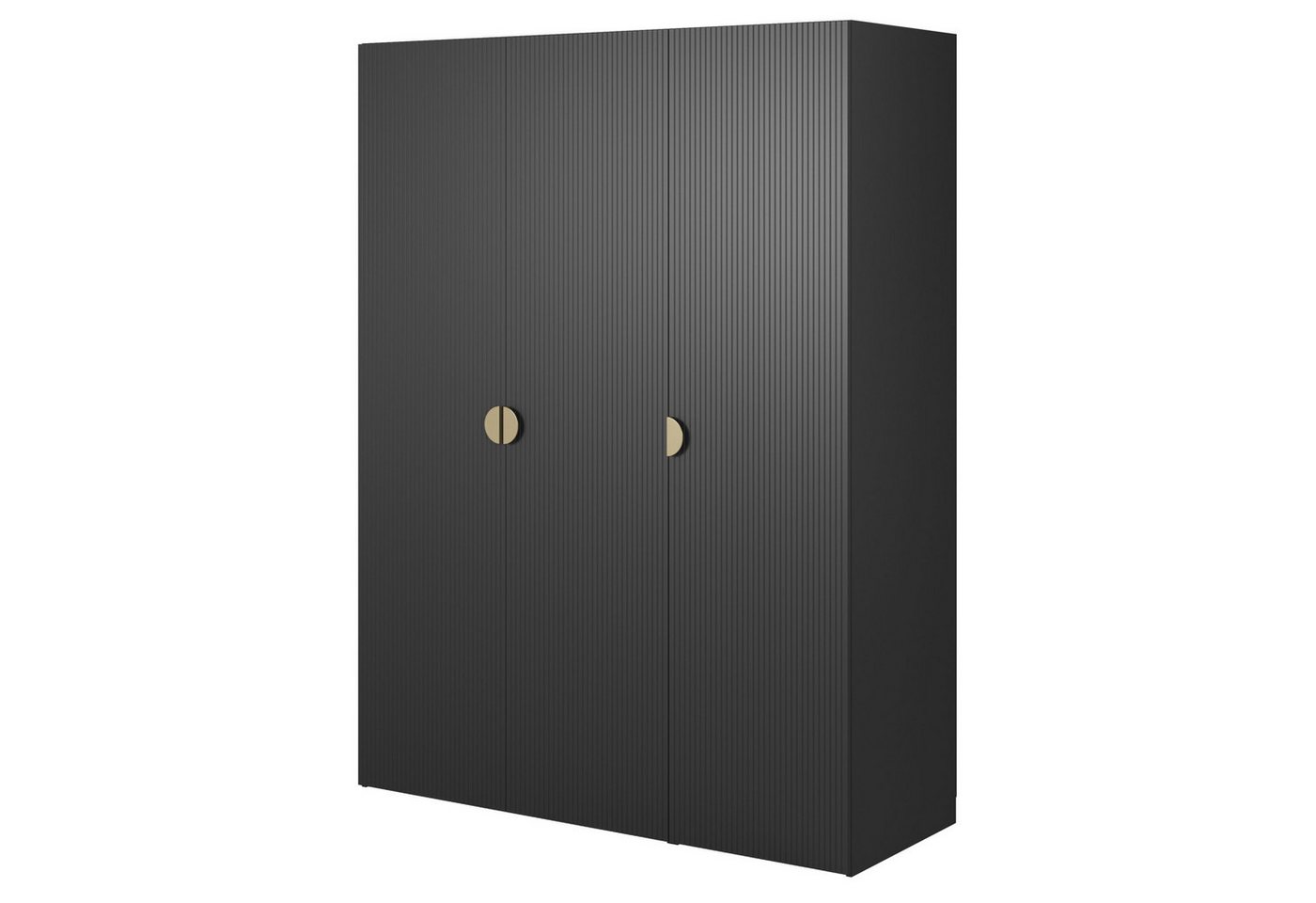 Selsey Kleiderschrank MOONIR mit geriffelten Fronten, Kleiderstange und Regalen Selsey Kleiderschrank MOONIR mit geriffelten Fronten, Kleiderstange und Regalen von Selsey