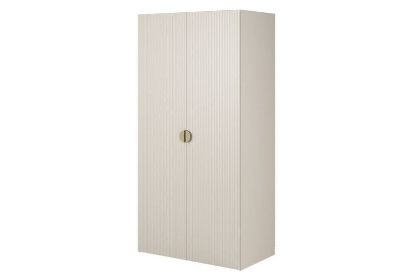 Selsey Kleiderschrank MOONIR mit geriffelten Fronten, Kleiderstange und Regalen Selsey Kleiderschrank MOONIR mit geriffelten Fronten, Kleiderstange und Regalen von Selsey