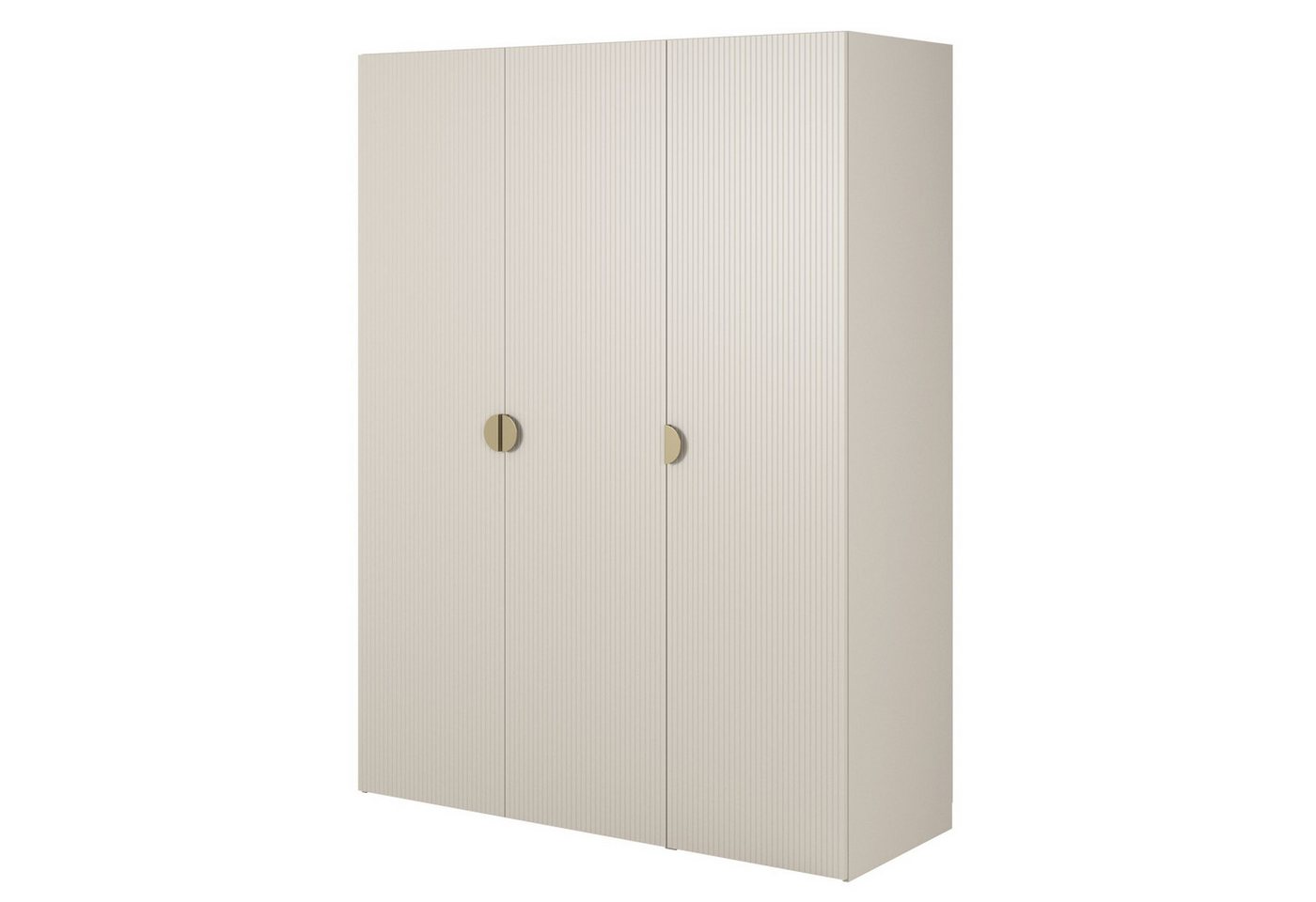 Selsey Kleiderschrank MOONIR mit geriffelten Fronten, Kleiderstange und Regalen Selsey Kleiderschrank MOONIR mit geriffelten Fronten, Kleiderstange und Regalen von Selsey
