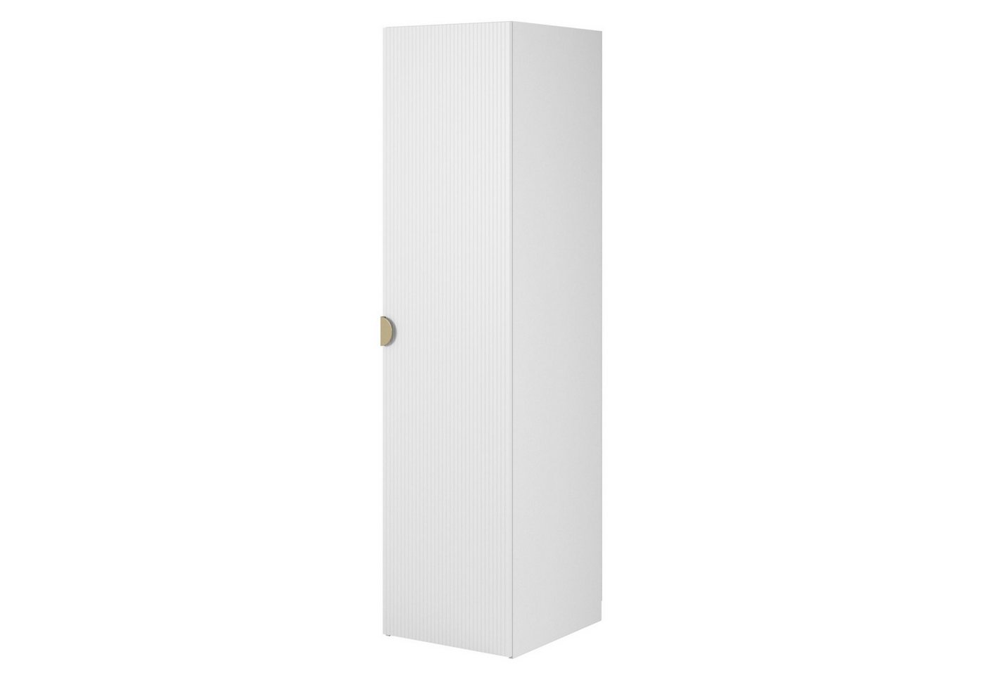 Selsey Kleiderschrank MOONIR mit geriffelten Fronten, Kleiderstange und Regalen Selsey Kleiderschrank MOONIR mit geriffelten Fronten, Kleiderstange und Regalen von Selsey