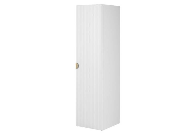 Selsey Kleiderschrank MOONIR mit geriffelten Fronten, Kleiderstange und Regalen von Selsey