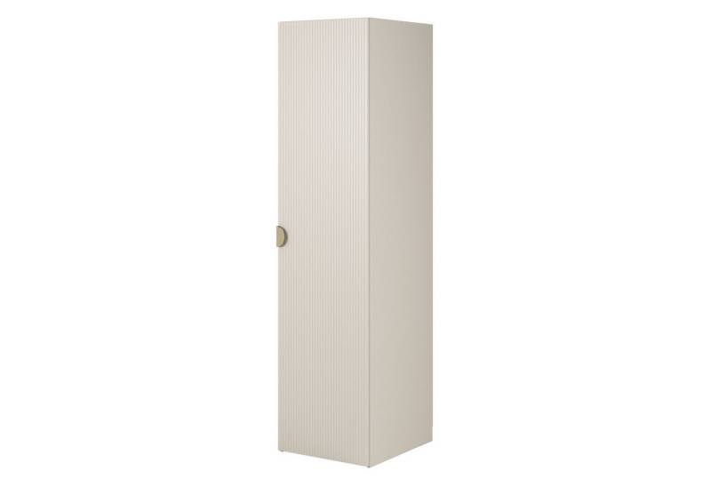 Selsey Kleiderschrank MOONIR mit geriffelten Fronten, Kleiderstange und Regalen von Selsey