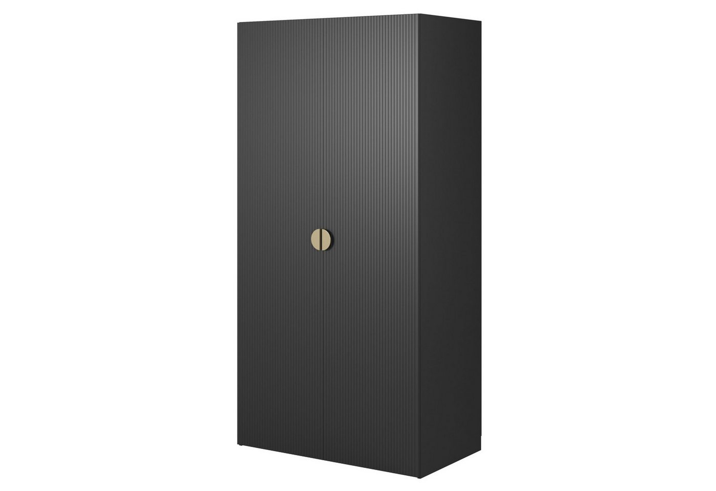 Selsey Kleiderschrank MOONIR mit geriffelten Fronten, Kleiderstange und Regalen Selsey Kleiderschrank MOONIR mit geriffelten Fronten, Kleiderstange und Regalen von Selsey