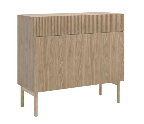 Selsey Kommode Aufbewahrungsschrank 2 Türen 2 Schubladen Schrank Schubladenschrank Push to Open 100 cm Nolie Eiche Geölt Selsey Kommode Aufbewahrungsschrank 2 Türen 2 Schubladen Schrank Schubladenschrank Push to Open 100 cm Nolie Eiche Geölt von Selsey