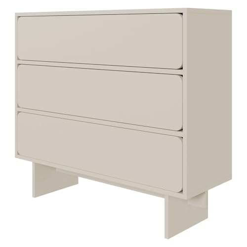 Selsey Kommode Aufbewahrungsschrank 3 Schubladen 101 cm Schrank Schubladenschrank Push to Open Graubeige Wuwu Selsey Kommode Aufbewahrungsschrank 3 Schubladen 101 cm Schrank Schubladenschrank Push to Open Graubeige Wuwu von Selsey