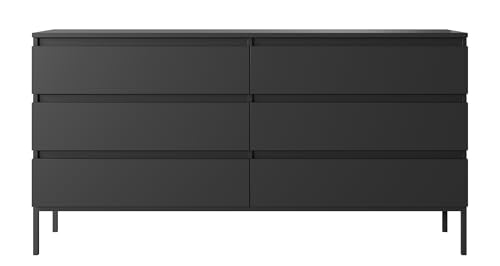 Selsey Kommode Schrank Aufbewahrungsschrank 150 cm Mit 6 Schubladen Schwarz Schwarze Beine Bemmi Selsey Kommode Schrank Aufbewahrungsschrank 150 cm Mit 6 Schubladen Schwarz Schwarze Beine Bemmi von Selsey