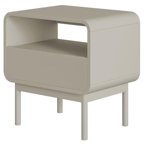 Selsey Nachttisch Beistellschrank Beistelltisch Nachtschrank 54 cm Mit Schublade Und Fach Graubeige Holzerne Beine ORO Selsey Nachttisch Beistellschrank Beistelltisch Nachtschrank 54 cm Mit Schublade Und Fach Graubeige Holzerne Beine ORO von Selsey