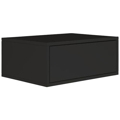 Selsey Nachttisch Hängend Schwebender Schwarz Farbe 50B x 36T x 20,8H cm Nachtschrank mit Schublade in Minimalistischer – Push-to-Open – Skandinavischen Platzsparend Wandmontage Framme Selsey Nachttisch Hängend Schwebender Schwarz Farbe 50B x 36T x 20,8H cm Nachtschrank mit Schublade in Minimalistischer – Push-to-Open – Skandinavischen Platzsparend Wandmontage Framme von Selsey