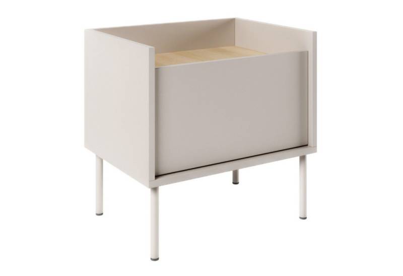 Selsey Nachttisch TOVI, Beistelltisch 1-türig mit Tablett-Tischplatte, 50 cm von Selsey