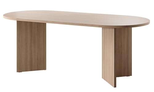 Selsey OVO Esstisch, Engineered Wood, Eiche, 204 cm von Selsey