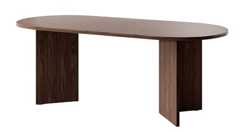 Selsey OVO Esstisch, Engineered Wood, Nussbaum, 204 cm von Selsey