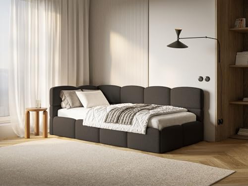 Selsey Polsterbett 90x200 cm Links mit Bettkasten Jugendbett für Kinderzimmer Inkl. HR30 Matratze Stabiler Kiefern Fichtenholzrahmen Gepolstetes Kopfteil Komfortabel & Praktisch Braun Selsey Polsterbett 90x200 cm Links mit Bettkasten Jugendbett für Kinderzimmer Inkl. HR30 Matratze Stabiler Kiefern Fichtenholzrahmen Gepolstetes Kopfteil Komfortabel & Praktisch Braun von Selsey