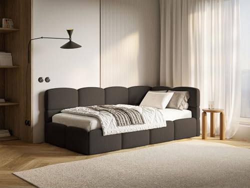 Selsey Polsterbett 90x200 cm Rechts mit Bettkasten Jugendbett für Kinderzimmer Inkl. HR30 Matratze Stabiler Kiefern Fichtenholzrahmen Gepolstertes Kopfteil Komfortabel & Praktisch Braun Selsey Polsterbett 90x200 cm Rechts mit Bettkasten Jugendbett für Kinderzimmer Inkl. HR30 Matratze Stabiler Kiefern Fichtenholzrahmen Gepolstertes Kopfteil Komfortabel & Praktisch Braun von Selsey