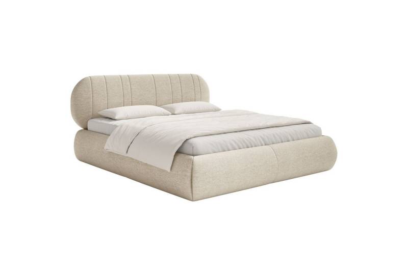 Selsey Polsterbett ASMELIO, Doppelbett mit Rollrost und Kopfteil von Selsey