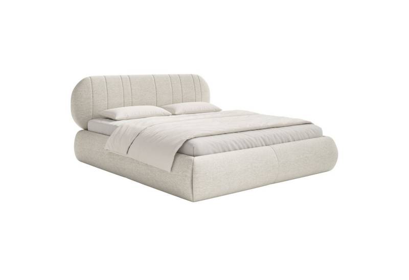 Selsey Polsterbett ASMELIO, Doppelbett mit Rollrost und Kopfteil von Selsey