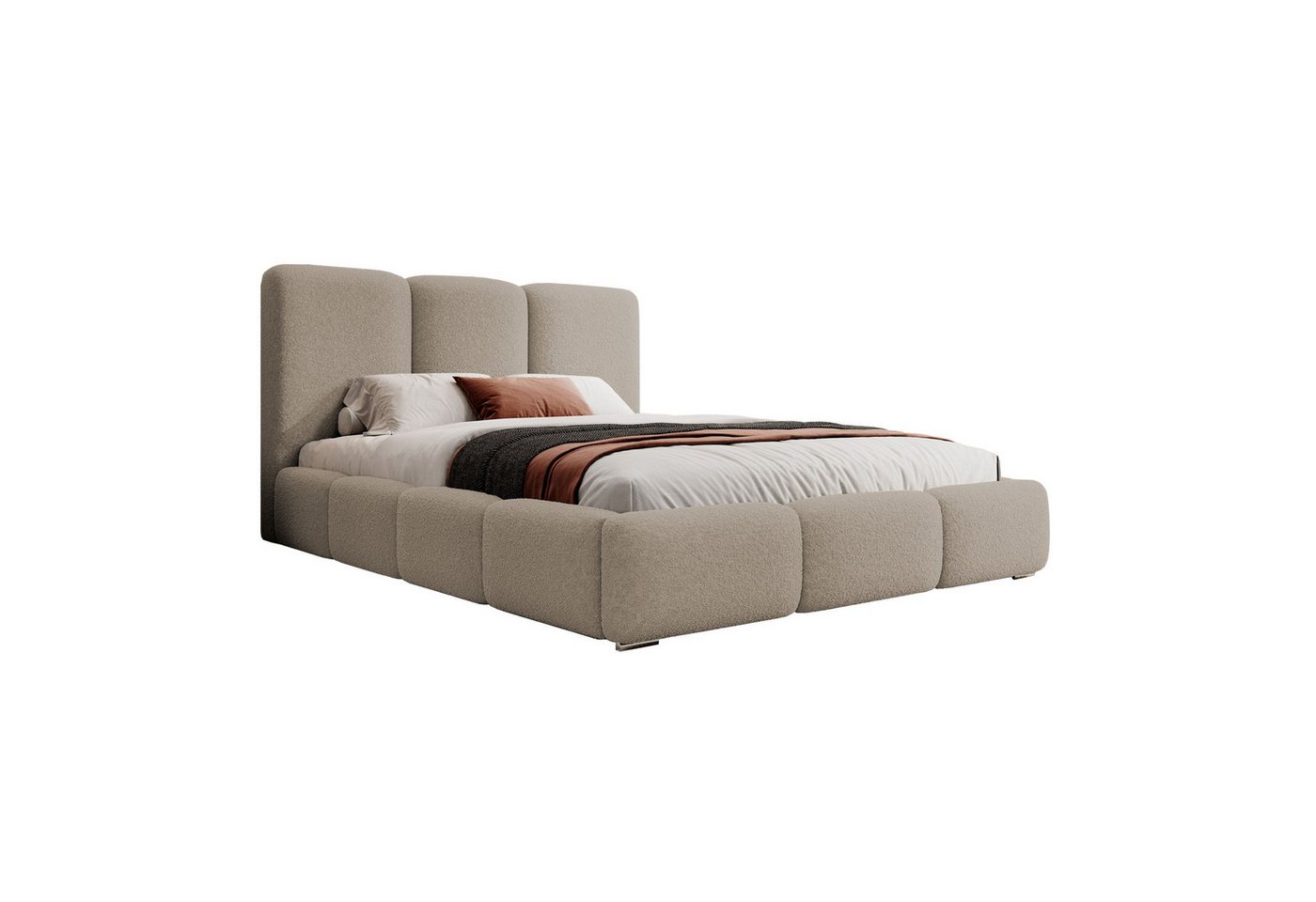 Selsey Polsterbett BAURO, Gepolstertes Doppelbett mit Bettkasten, Lattenrost und Kopfteil Selsey Polsterbett BAURO, Gepolstertes Doppelbett mit Bettkasten, Lattenrost und Kopfteil von Selsey