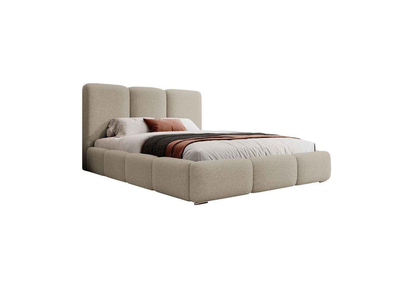 Selsey Polsterbett BAURO, Gepolstertes Doppelbett mit Bettkasten, Lattenrost und Kopfteil Selsey Polsterbett BAURO, Gepolstertes Doppelbett mit Bettkasten, Lattenrost und Kopfteil von Selsey