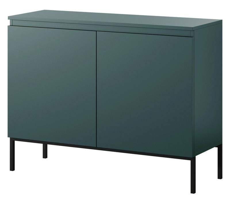 Selsey Sideboard BEMMI, 2-türig mit 4 Fächern, Metallgestell in Schwarz von Selsey
