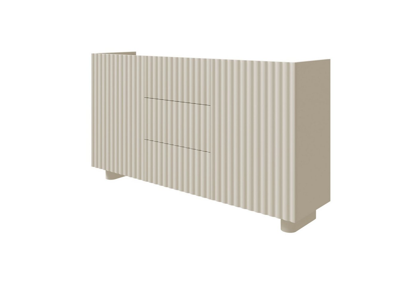 Selsey Sideboard FIORRA, Sideboard in Greige, geriffelte Fronten, 2 oder 3 Türen Selsey Sideboard FIORRA, Sideboard in Greige, geriffelte Fronten, 2 oder 3 Türen von Selsey