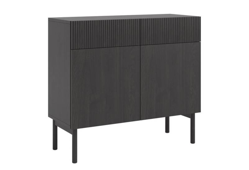 Selsey Sideboard NOLIE, 2-türig mit 4 Fächern, 2 Schubladen, Holzbeinen, 100 cm von Selsey