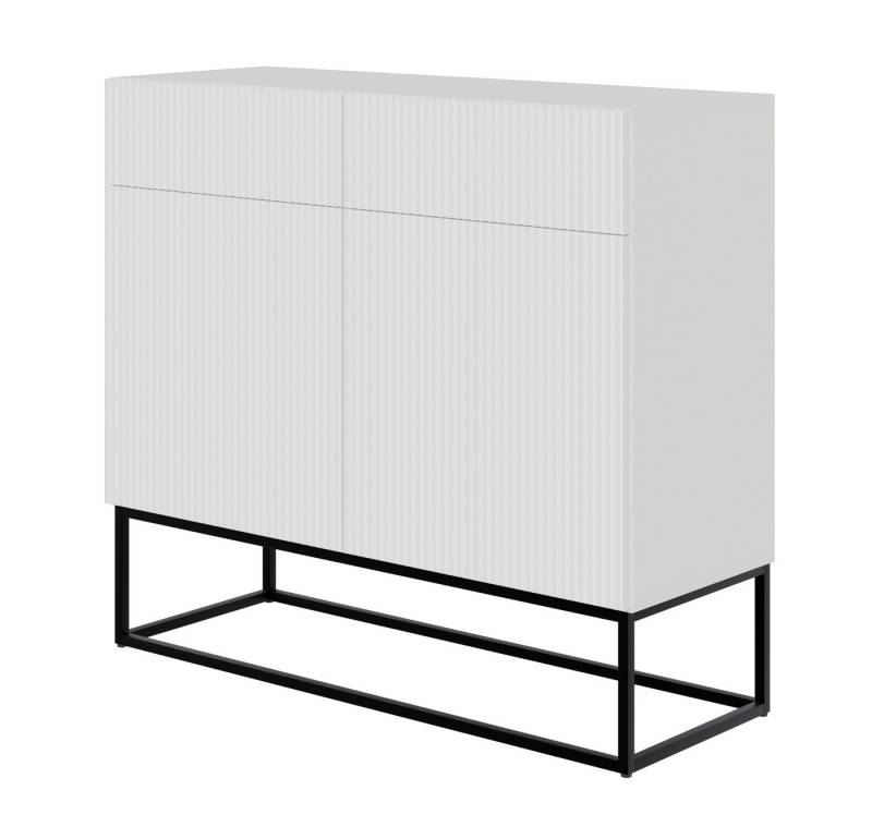 Selsey Sideboard VELDIO, 2-türig mit 2 Schubladen und schwarzem Gestell, 100 cm Selsey Sideboard VELDIO, 2-türig mit 2 Schubladen und schwarzem Gestell, 100 cm von Selsey