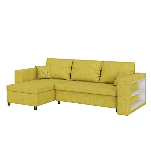 Selsey Sofa, Gelb, 230 x 131 x 76 von Selsey