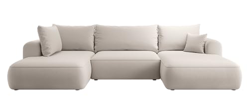 Selsey Sofa Ecksofa Eckcouch Schlafsofa Couch Mit Stauraum Schlaffunktion Pflegeleicht Polyurethanschaum U Form Links OVO Creme Veloursoptik Castel Selsey Sofa Ecksofa Eckcouch Schlafsofa Couch Mit Stauraum Schlaffunktion Pflegeleicht Polyurethanschaum U Form Links OVO Creme Veloursoptik Castel von Selsey