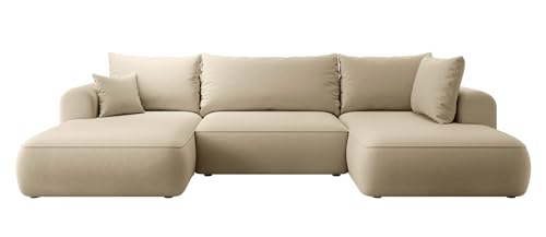 Selsey Sofa Ecksofa Eckcouch Schlafsofa Couch Mit Stauraum Schlaffunktion Pflegeleicht Polyurethanschaum U Form Rechts OVO Beige Veloursoptik Castel Selsey Sofa Ecksofa Eckcouch Schlafsofa Couch Mit Stauraum Schlaffunktion Pflegeleicht Polyurethanschaum U Form Rechts OVO Beige Veloursoptik Castel von Selsey