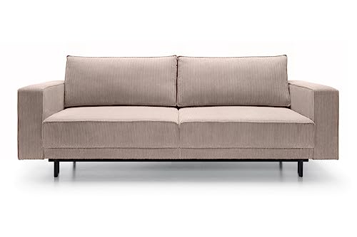 Selsey Sofas, Wood, Beige, 236 cm breit von Selsey