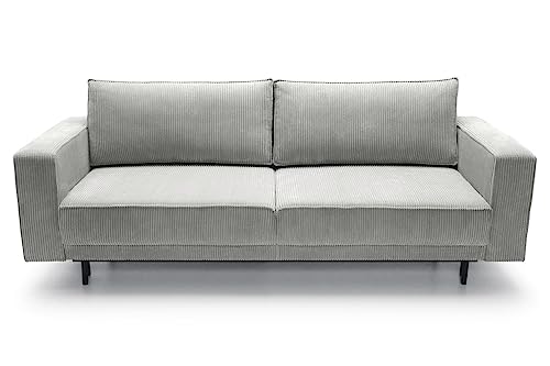 Selsey Sofas, Wood, Hellgrau, 236 cm breit von Selsey