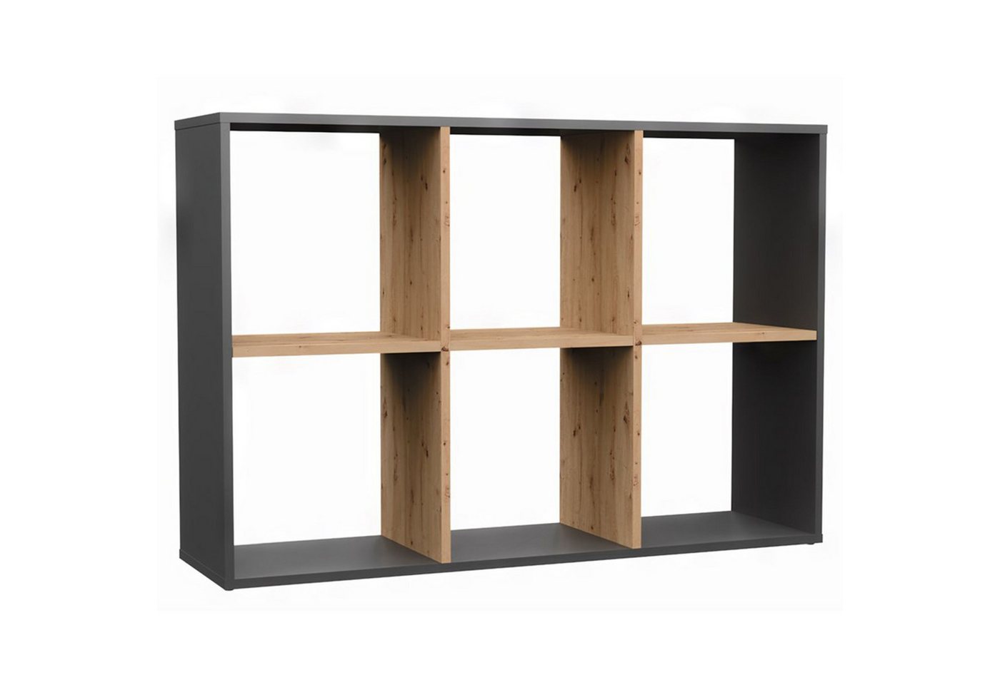 Selsey Standregal MALAX, Regal mit 4, 6 oder 8 Fächern – flexibel aufstellbar von Selsey