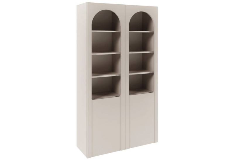 Selsey Standvitrine ARKADIA Vitrine in Kaschmirgrau mit Glasfront & Tip-On-System Selsey Standvitrine ARKADIA Vitrine in Kaschmirgrau mit Glasfront & Tip-On-System von Selsey