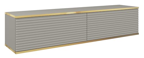 Selsey TV-Schrank, Holzwerkstoff, grau, 135 cm largeur von Selsey
