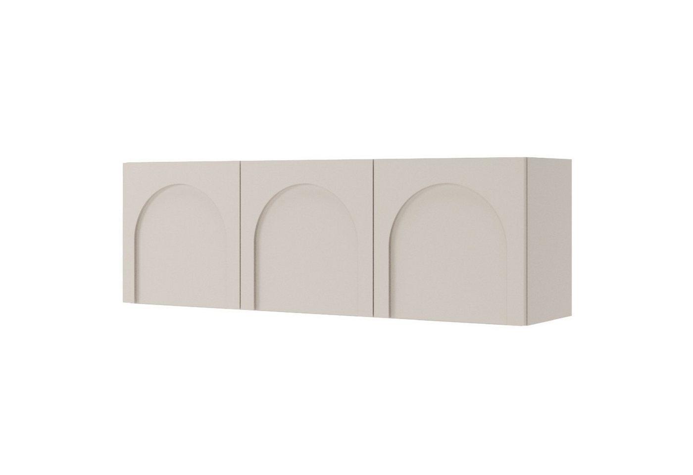 Selsey TV-Schrank ARKADIA Dreitürig mit gefrästen Fronten, 150 cm, grau-beige von Selsey