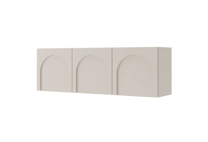 Selsey TV-Schrank ARKADIA TV-Lowboard, grifflose Türen mit Bogenausschnitt, Kaschmirgrau Selsey TV-Schrank ARKADIA TV-Lowboard, grifflose Türen mit Bogenausschnitt, Kaschmirgrau von Selsey