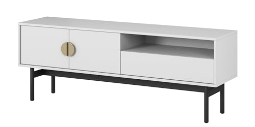 Selsey TV Schrank Board Sideboard Fernsehtisch Fernsehschrank 154 cm Schublade Weiß Stoon Selsey TV Schrank Board Sideboard Fernsehtisch Fernsehschrank 154 cm Schublade Weiß Stoon von Selsey