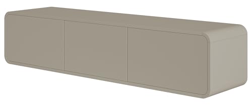 Selsey TV Schrank Board Sideboard Fernsehtisch Fernsehschrank 154 cm Schubladen Hängend Graubeige ORO von Selsey