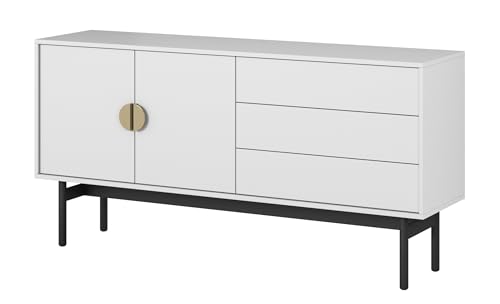 Selsey TV Schrank Board Sideboard Fernsehtisch Fernsehschrank 154 cm Schubladen Weiß Stoon Selsey TV Schrank Board Sideboard Fernsehtisch Fernsehschrank 154 cm Schubladen Weiß Stoon von Selsey