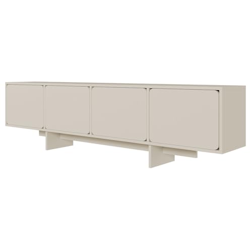 Selsey TV Schrank Lowboard Board Sideboard Fernsehtisch Fernsehschrank 4 Türen Fächer Push to Open 200 cm Graubeige Wuwu Selsey TV Schrank Lowboard Board Sideboard Fernsehtisch Fernsehschrank 4 Türen Fächer Push to Open 200 cm Graubeige Wuwu von Selsey