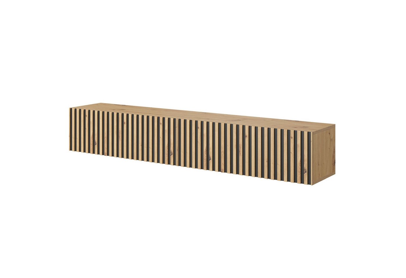 Selsey TV-Schrank TELIRE Hängend mit 2 grifflosen Lamellenfronten, 175 cm von Selsey