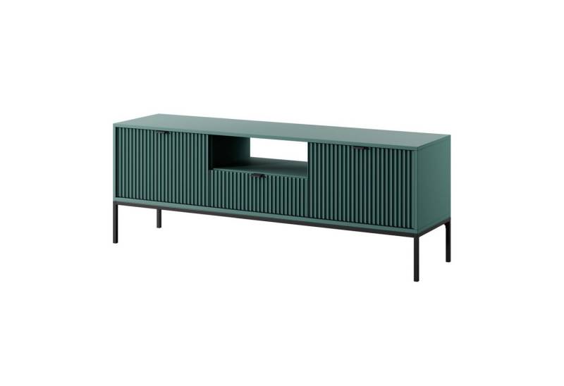 Selsey TV-Schrank VELLORE TV-Lowboard mit geriffelten Fronten und Metallgestell Selsey TV-Schrank VELLORE TV-Lowboard mit geriffelten Fronten und Metallgestell von Selsey