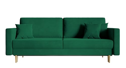 Selsey Valico Sofas, Grün Velvet, 230 von Selsey