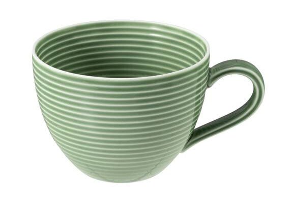Kaffeeobertasse 0,26 l mit Relief Beat salbeigrün von Seltmann Weiden