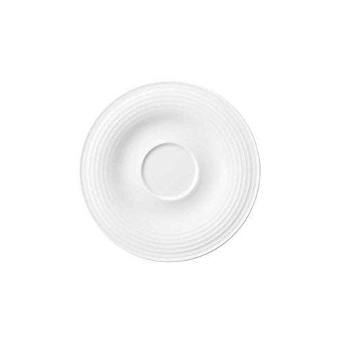 SELTMANN WEIDEN Untertasse - Durchmesser 13,5 cm - Höhe: 1,5 cm - Beat - Form: Rund mit Rillenrelief - moderner Stil - Weiß von Seltmann Weiden