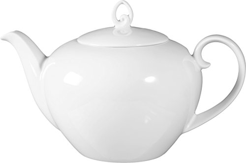 Seltmann 001.216674 Rondo/Liane Porzellan Teekanne, Rund, Weiß, 1,1L, 22,6cm Durchmesser, 15cm Höhe von Seltmann Weiden