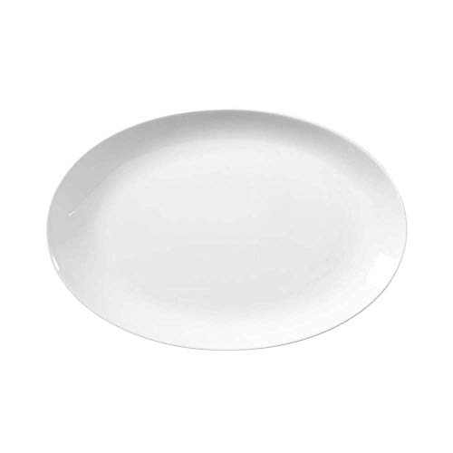 Seltmann Lido Servierplatte, Oval, Weiss, 28cm x 19cm, 1-teilig von Seltmann Weiden