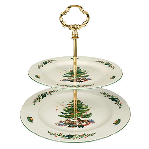 Seltmann Marieluise Weihnachten Etagere, Porzellan, Grün von Seltmann Weiden